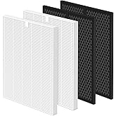5510 5520 Replacement Filter Q Compatible with Winix 5510, 5520 PlasmaWave Air Purifi-ers, H13 True HEPA and Activated Carbon Filter Combo, Part# 1712-0123-00, 2 Sets Totally 4pcs