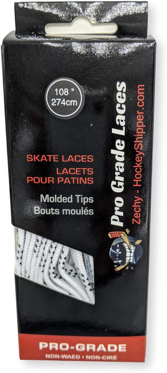 zechy Hockey Laces Unwaxed - Non Waxed Hockey Skate Laces - One Pair - Sizes (72, 84, 96, 108, 120, 130) : Sports & Outdoors