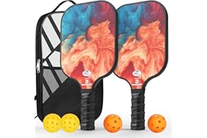VINSGUIR Pickleball Paddles, USAPA Approved Composite Pickleball Set of 2, Pickleball Rackets with 4 Pickleballs Balls, Pickleball Bag, Pickle Ball Paddle Gifts for Women Men Kids Beginners