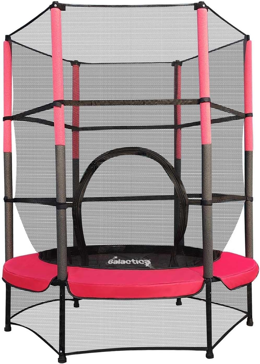 WestWood GALACTICA NEW Mini Trampoline 4.5ft 55in Safety Net Enclosure Red