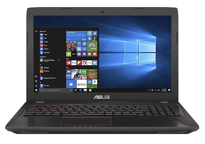 ASUS FX553VE (90NB0DX7-M03980) 39,6 cm (15,6 Zoll, FHD, Matt) Gaming (Intel Core i7-7700HQ, 16GB RAM, 256GB SSD, 1TB HDD, NVI