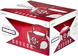 Groov-e Original Boombox Portable CD Player Bluetooth Radio Red view 7
