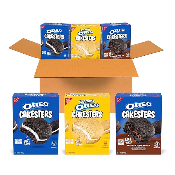 OREO CAKESTERS SOFT SNACK CAKES VARIETY PACK, 3-5...