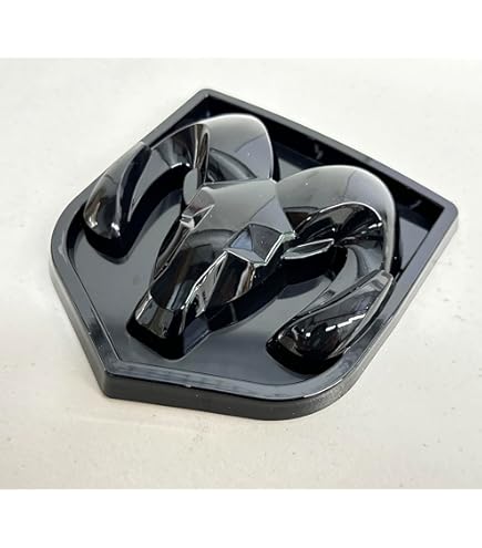 Chrome Black Ram Head Tailgate Emblem For 2009-2018 RAM 1500 2500 3500 – OEM ABS Plastic