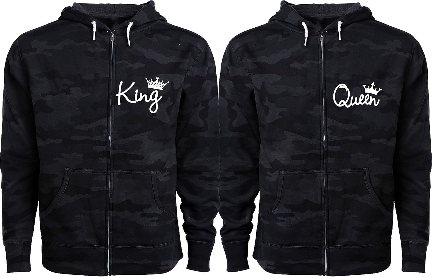 Amazon.com: King Queen Jackets for Couples - His and Hers Jackets
