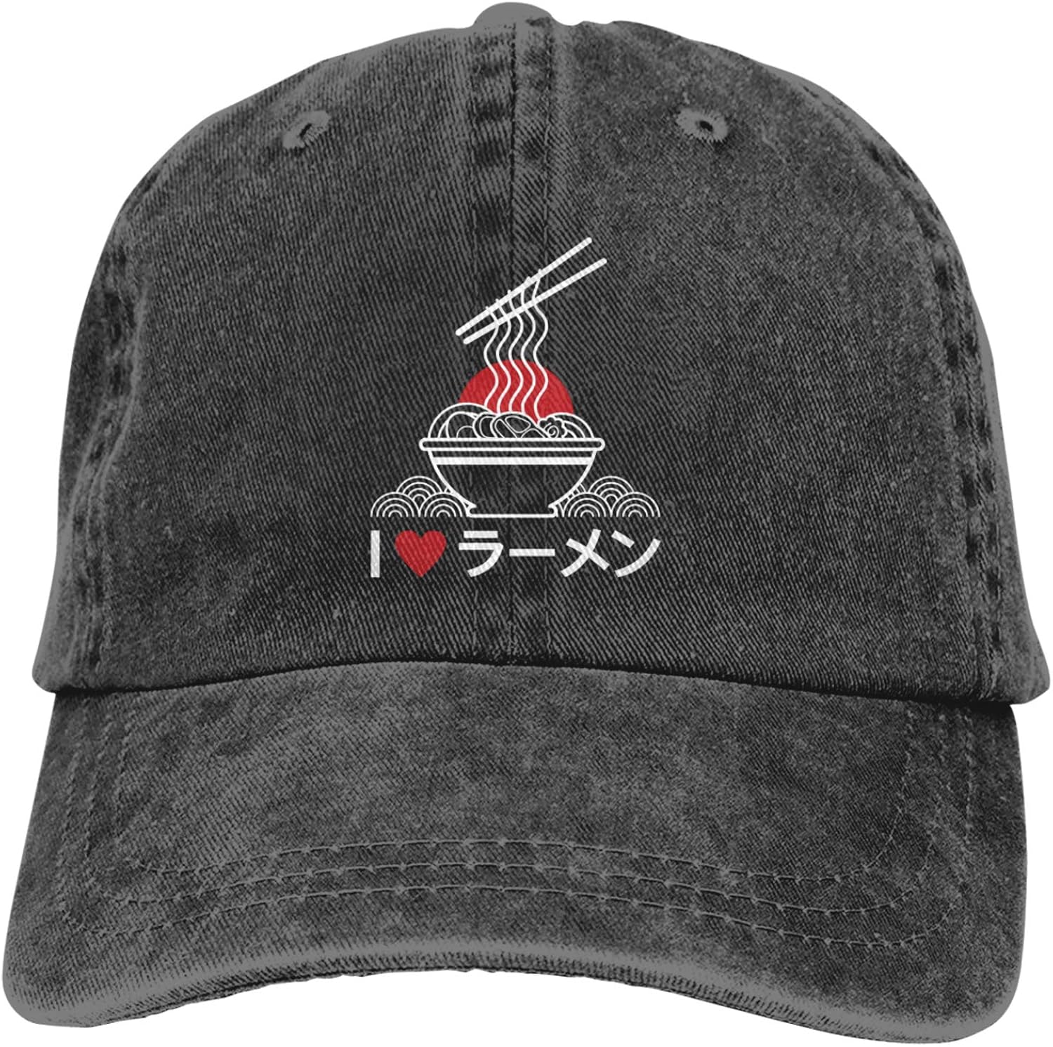 I Love Ramen Japanese Hats for Men Women Fashionable Adjustable