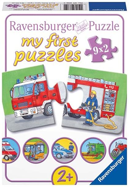 Ravensburger 07332 - Einsatzfahrzeuge, my first puzzles 9x2