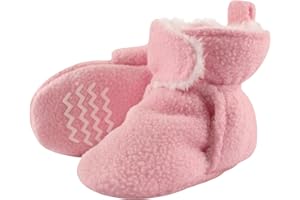 Hudson Baby Unisex Baby Cozy Fleece and Faux Sherpa Booties