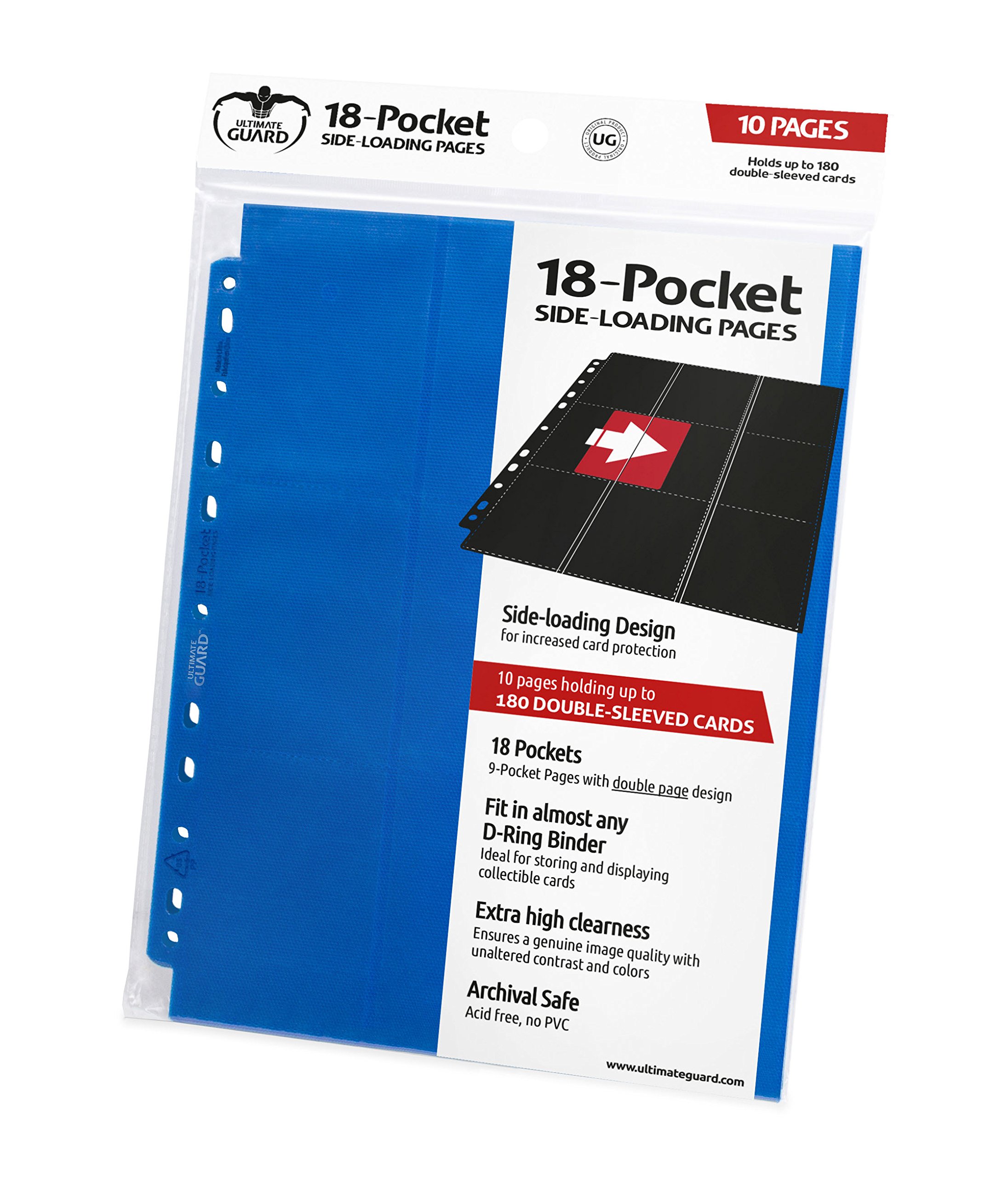 Ultimate Guard 18-Pocket Pages Side-Loading Album (Blue)