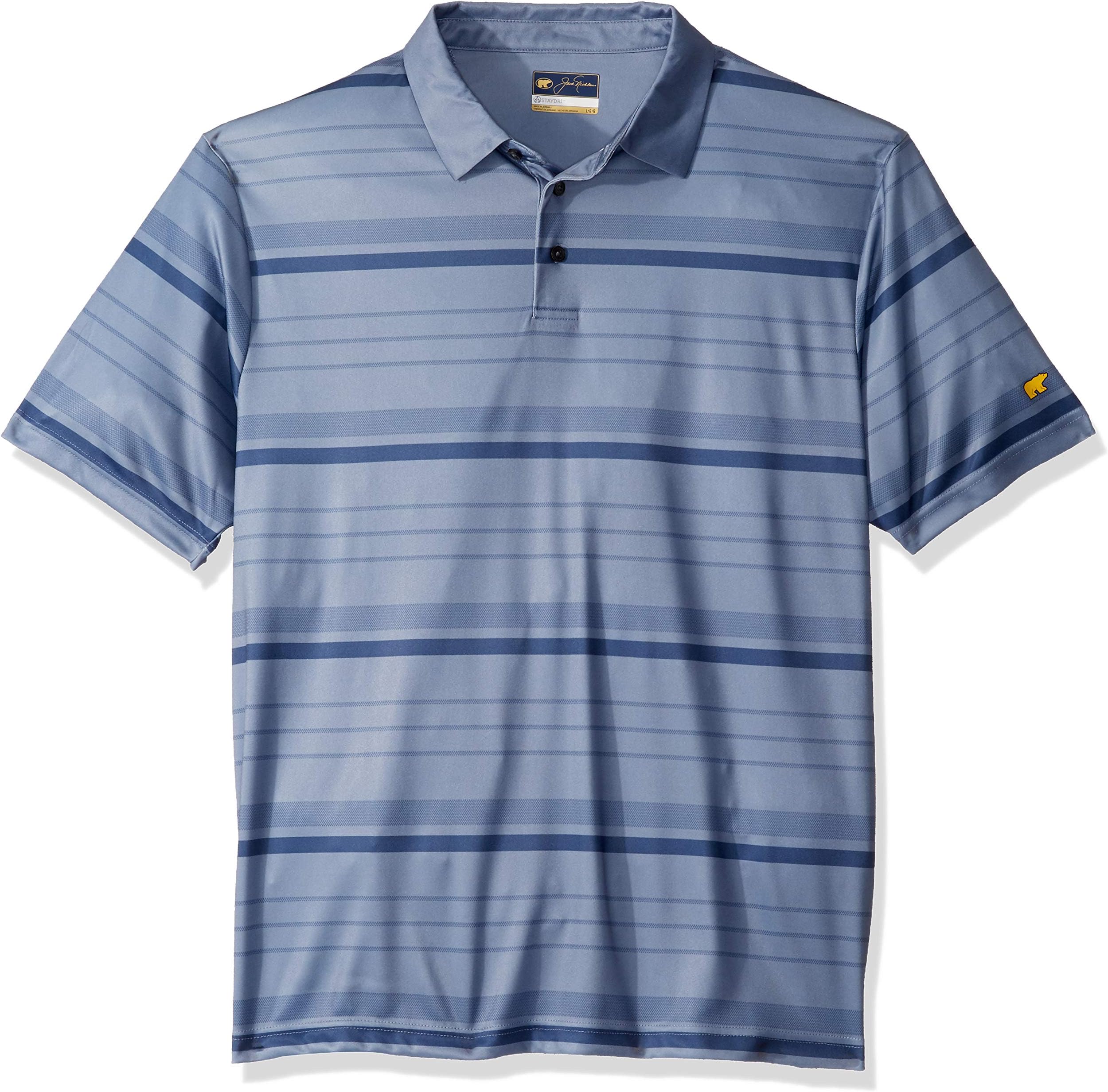 Jack Nicklaus Men's Short Sleeve Stripe Polo Shirt