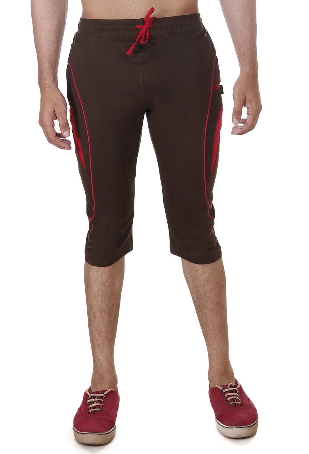 vego men's casual cotton three forth