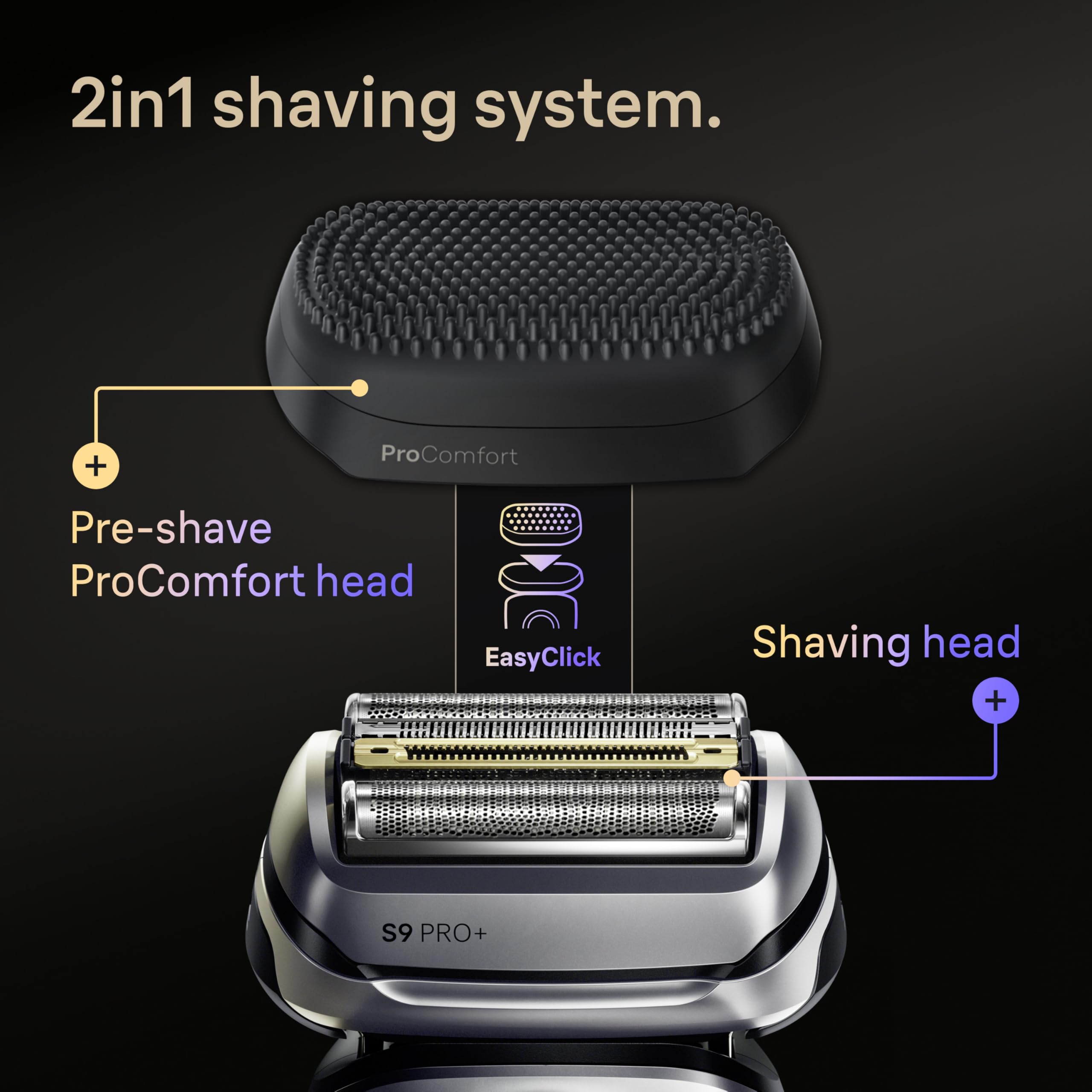 Braun Series 9 PRO+ Afeitadora eléctrica, Pro SensoAdapt, Centro SmartCare 6 en 1, 9697CC, Plata Braun Series 9 PRO+ Afeitadora eléctrica, Pro SensoAdapt, Centro SmartCare 6 en 1, 9697CC, Plata