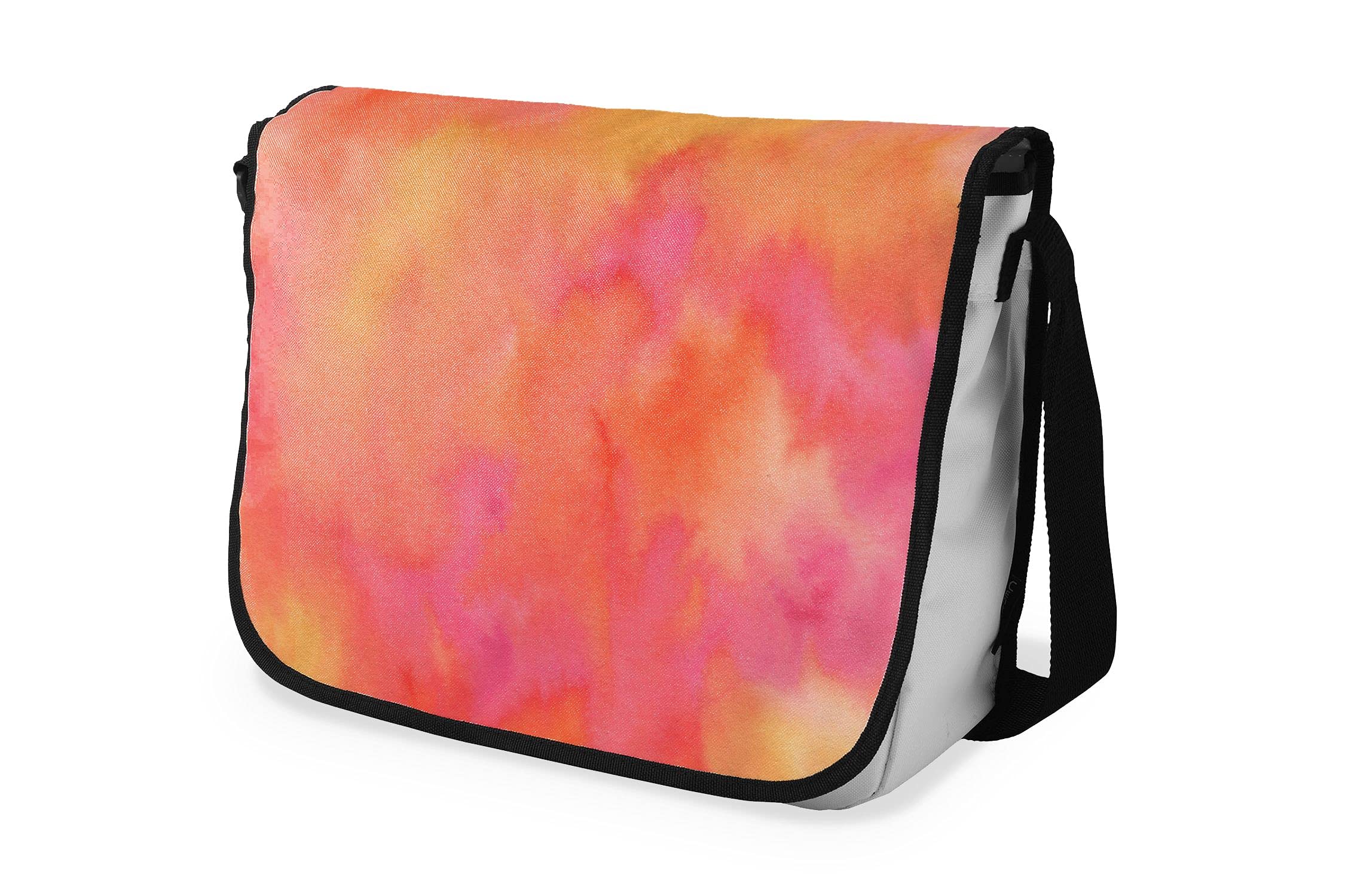 Bonamaison Digitally Printed Messenger School Bag with Black Strap for Students, Cross Body Bag, Courier Bag, Shoulder Bag for School, Back to School, Size: 29x36 Cm