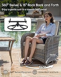 HUMMUH 7-Piece Patio Furniture Set with Fire