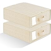 Gleiven 2-Pack Bed Sheet Organizers and Storage – Foldable Linen Fabric Storage Box with Label Slot, Closet Organizer for Bedding Sheets, Duvet Covers, and Pillowcases