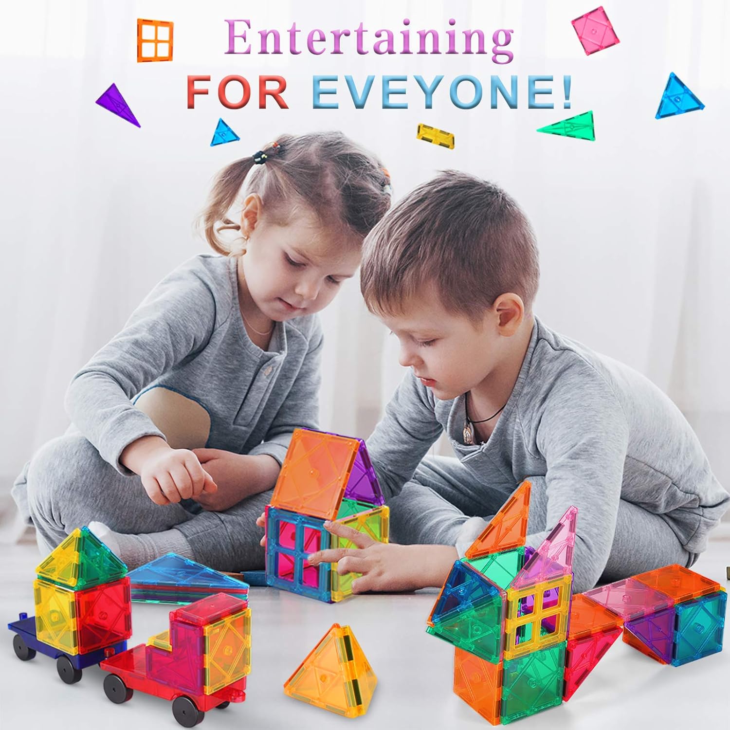 VATENIC 120PCS Kids Magnetic Tiles Building Blocks Set 3D Color Magnetic Blocks Toys for Kids Children,Educational Learning Toys Birthday Gifts for Boys Girls Age 3 4 5 6 7 8 9 10 Year Old: Toys & Games