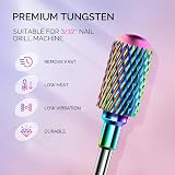 MelodySusie Nail Drill Bits Set 7pcs Tungsten Carbide 3/32 Inches view 3