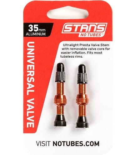 Stan's NoTubes Bicycle Valve - 35mm Aluminum Presta Valve Pair Blue