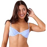 Roxy Women's Bikini Top – Underwire, Adjustable Straps, UPF 50+, Quick-Dry, Surf, Swim, Beachwear
