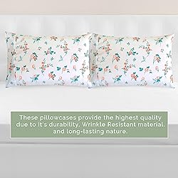 Elegant Comfort Ultra Soft Set of 2 Floral Print