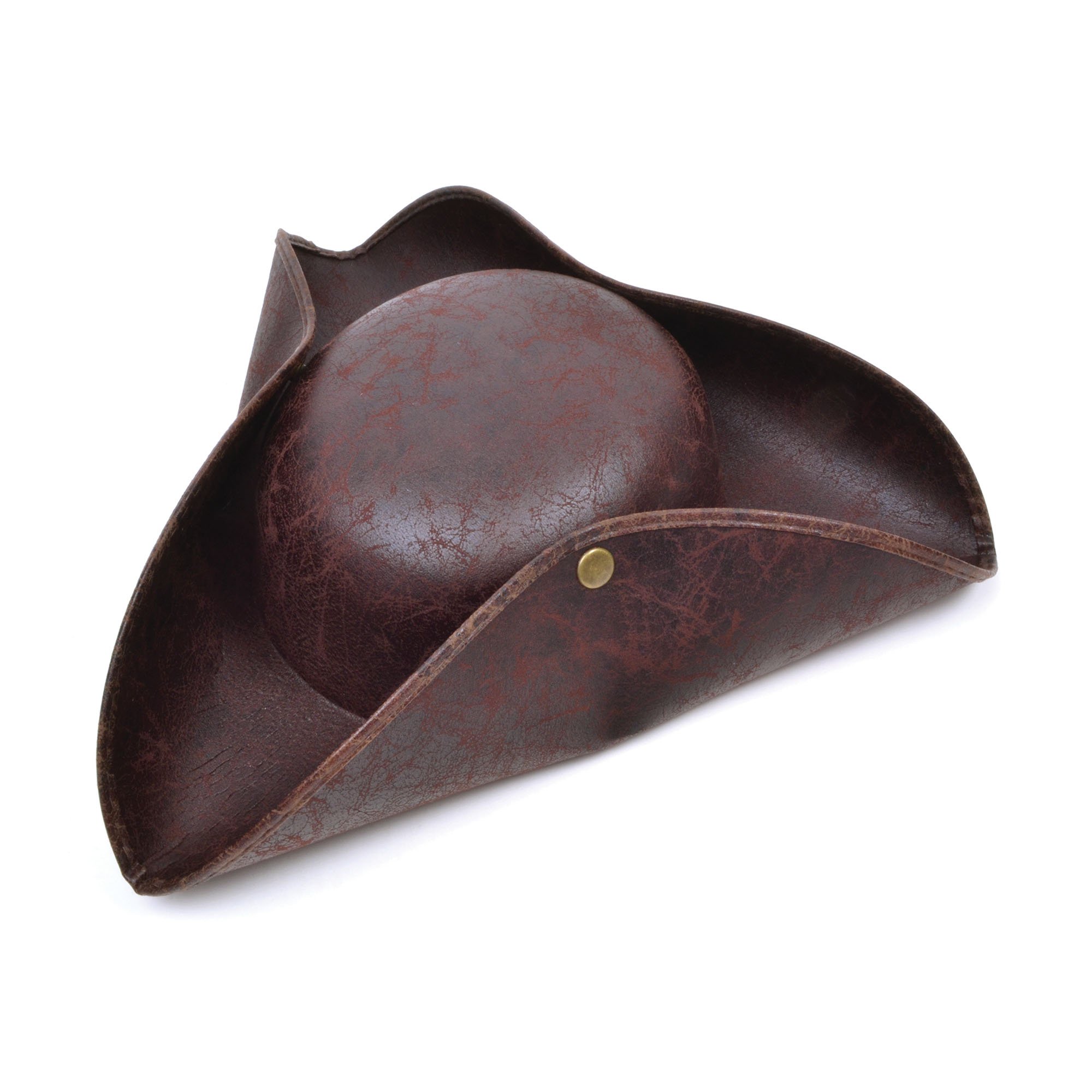 Bristol Novelty BH558 Tricorn Hat Brown Ancient Look, Unisex-Adult, One Size Halloween