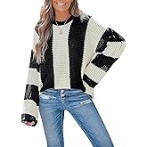 CUPSHE Womens Sweaters Casual Long Sleeve Chunky Knit Pullover Sweater Tops