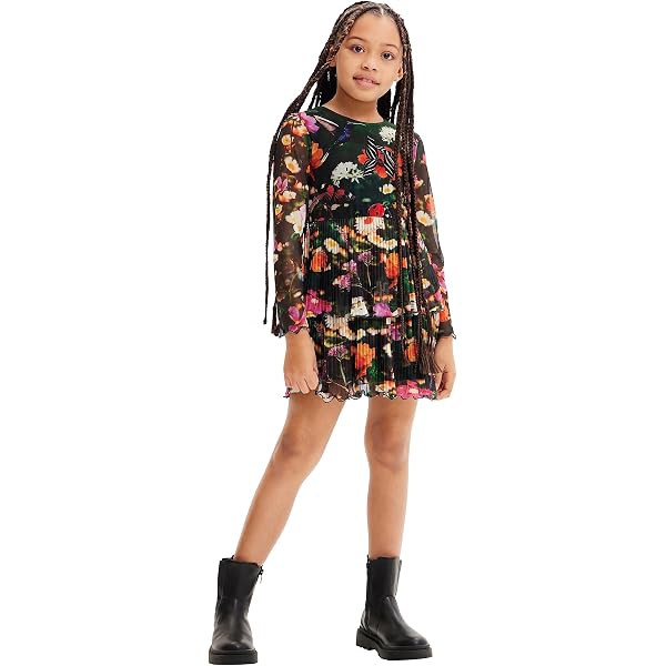 Amazon.com: Desigual Girl Knit Dress Long Sleeve, Green: Clothing, Shoes &  Jewelry