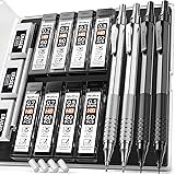Nicpro 4 Pack Metal Mechanical Pencil Set 0.5 mm