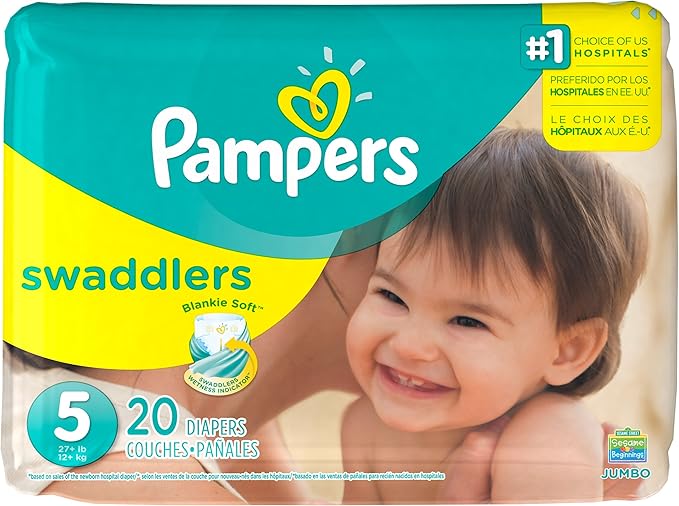 amazon pampers swaddlers size 5