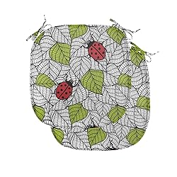 Ambesonne Ladybugs Chair Seating Cushion Set of
