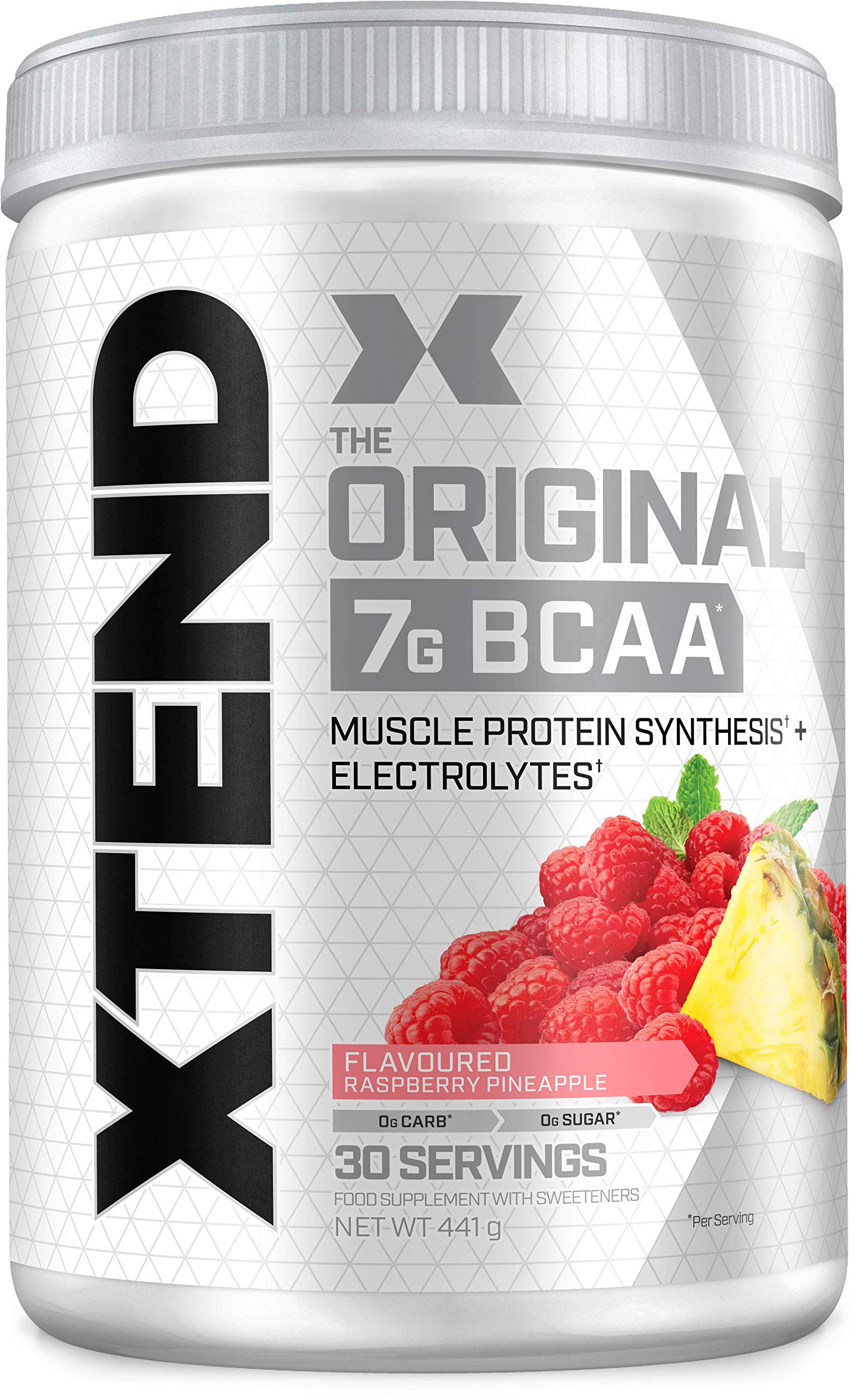 XTEND Original BCAA Powder Raspberry Pineapple Branched Chain Amino