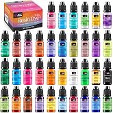 LET'S RESIN 36 Colors Resin Dye Set, Liquid Colorant for Epoxy Resin Crafts | 4-in-1 Resin Dye Set with Translucent, Macaron, Neon and Starry Effects for Epoxy Resin Jewelry, Coasters and Crafts