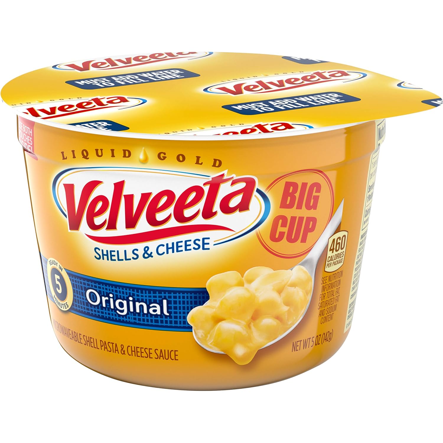 Amazon Com Velveeta Original Easy Mac Shells And Cheese Big Cup 8 Microwavable Cups Grocery Gourmet Food