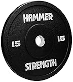 Hammer Strength 15Lb Black Urethane Bumper Plate