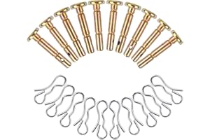 YOBME Shear Pins and Cotters Pins (10 Pairs) for 738-04124A Troy Bilt 714-04040 738-04124 Snowblowers Replacement