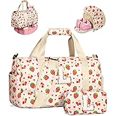 Elilier Gifts for 4 5 6 7 8 9 10 Year Old Girl, Kids Initial Duffle Bag, Dance Gymnastics Cheer Bag, Girls Gifts, Cute Trendy Stuff, Gifts for Birthday, Valentines Day, Easter, Graduation