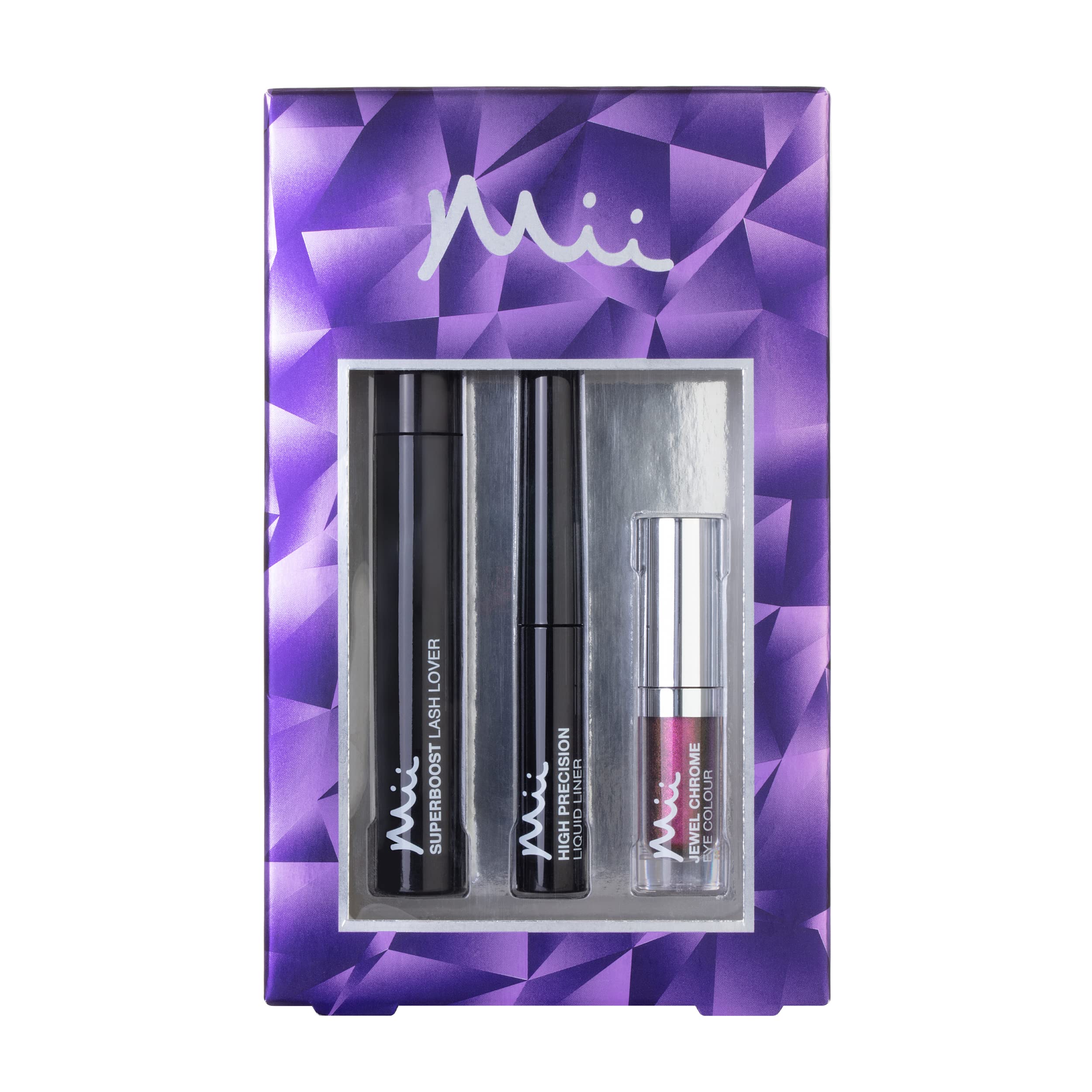 Mii Cosmetics Hidden Depths Mascara, Liner & Eyeshadow Gift Set, Hidden Treasure