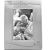 Haysom Interiors Beautiful Two Tone Silver Plated Grandpa 4" x 6" Picture Frame with Black Velvet | Unique and Thoughtful Gift Idea by Happy Homewares
