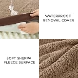 Bedsure Large Dog Bed Washable Orthopedic Pillow Mattress 91x69x7.6cm Brown view 4