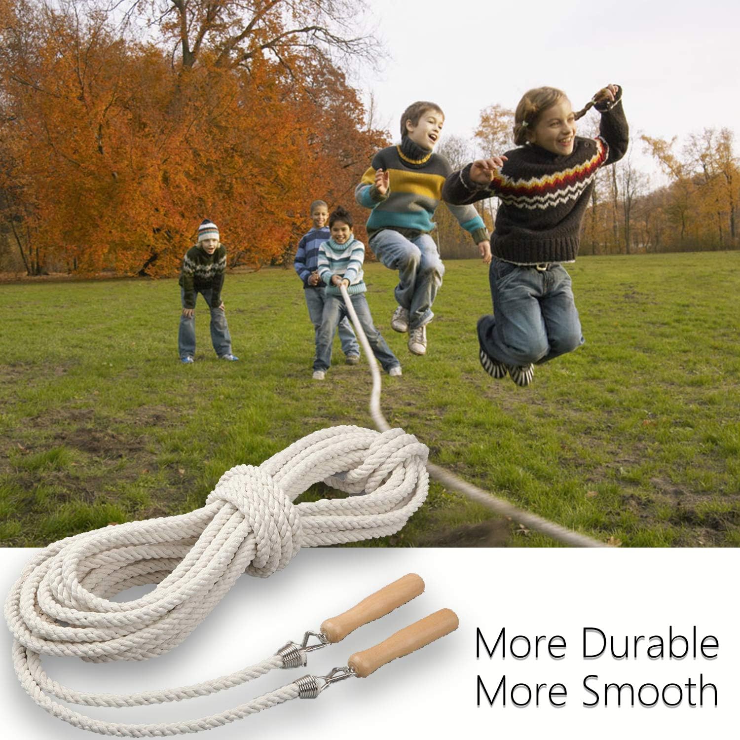 Leadfan Double Dutch Jump Ropes Long Jump Rope for Game/Skipping Rope