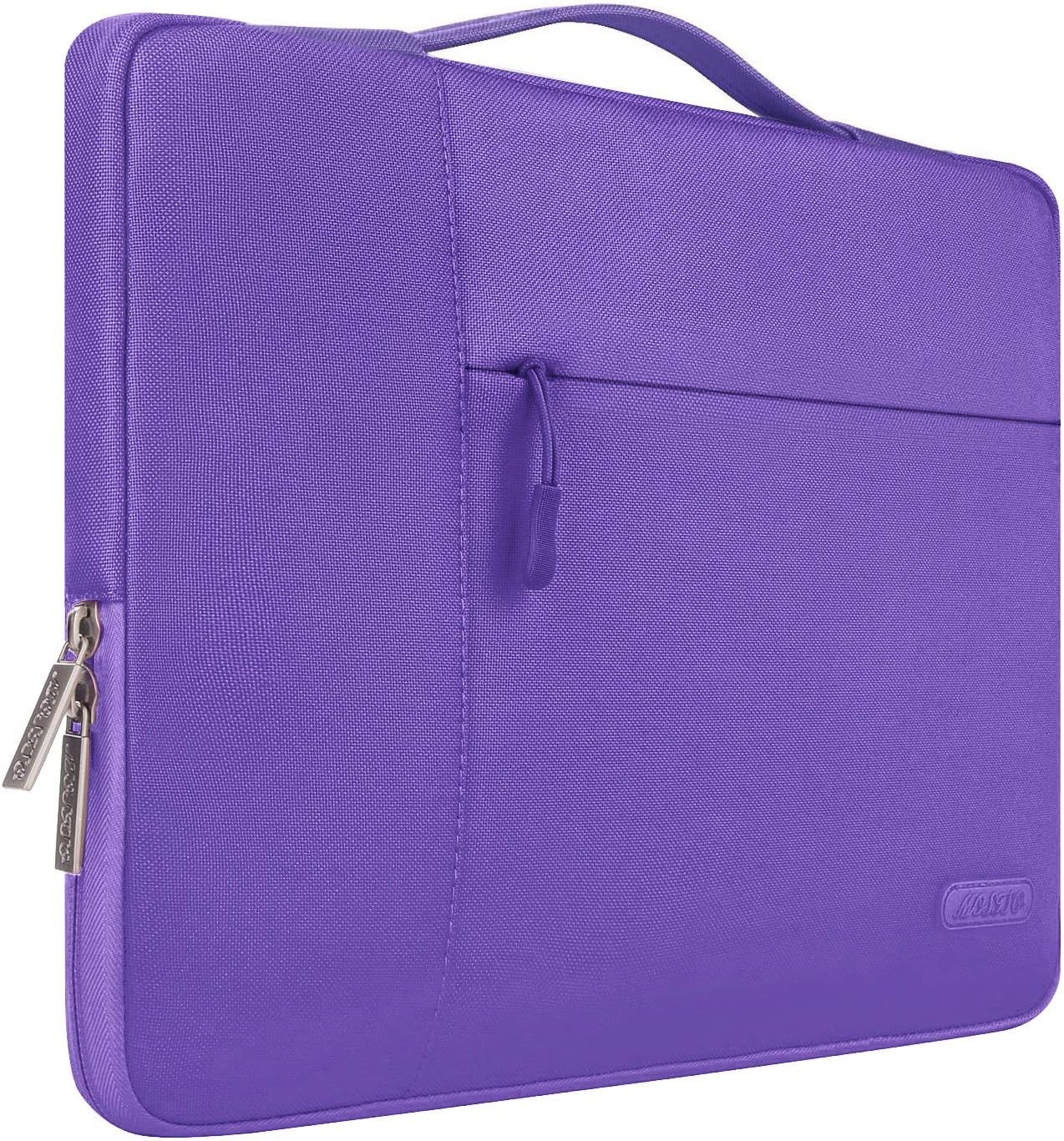 MOSISO Laptop Sleeve Compatible with 13-13.3 inch MacBook Air, MacBook Pro, Notebook Computer, Polyester Multifunctional Briefcase Carrying Bag, Ultra Violet