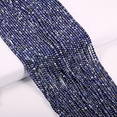 YTTOSinger 110pcs 3mm Natural Blue Sodalite Stone Loose Round Beads Gemstone Smooth Samll Spacer Beads for jewerly Making Bracelet Necklace