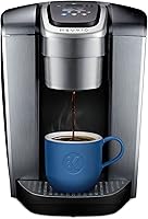 Keurig K-Elite, Brushed Silver Single Serve Coffee Maker and Laughing Man Colombia Huila K-Cup Pods, 44 ct