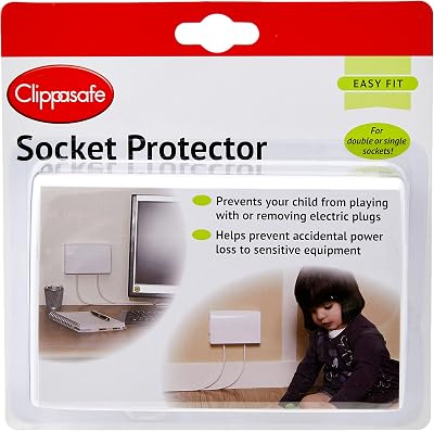 Clippasafe Socket Protector UK Three Pin Electrical Socket Cover