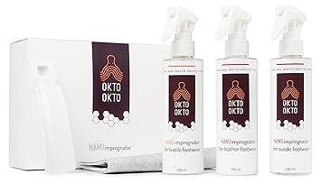 OKTO OKTO Pflegeset ? 3 Arten von NANO Imprägnierspray: für Textil, 200 ml; für Leder, 200 ml; für Wildleder, 200 ml ? Geruch
