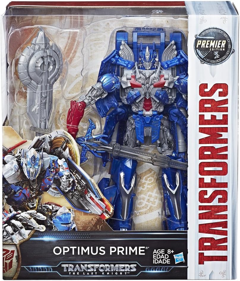 Transformers The Last Knight Premier Edition Leader Class Optimus Prime Figure, Blue, Medium
