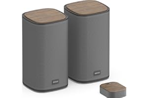KEiiD Computer Speaker Bluetooth PC Laptop/Desktop Speakers Wireless Stereo System for Home/Office, Touch Control Pod, 4 EQ Modes, Aesthetic Style, KD-C02
