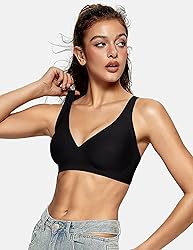 OEAK Womens Deep V Bras Comfortable Support Push Up