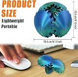 RZCOMP Gear Ball Fidget Toy Blue Green 3D Printed Puzzle Cube Steampunk Helix view 3
