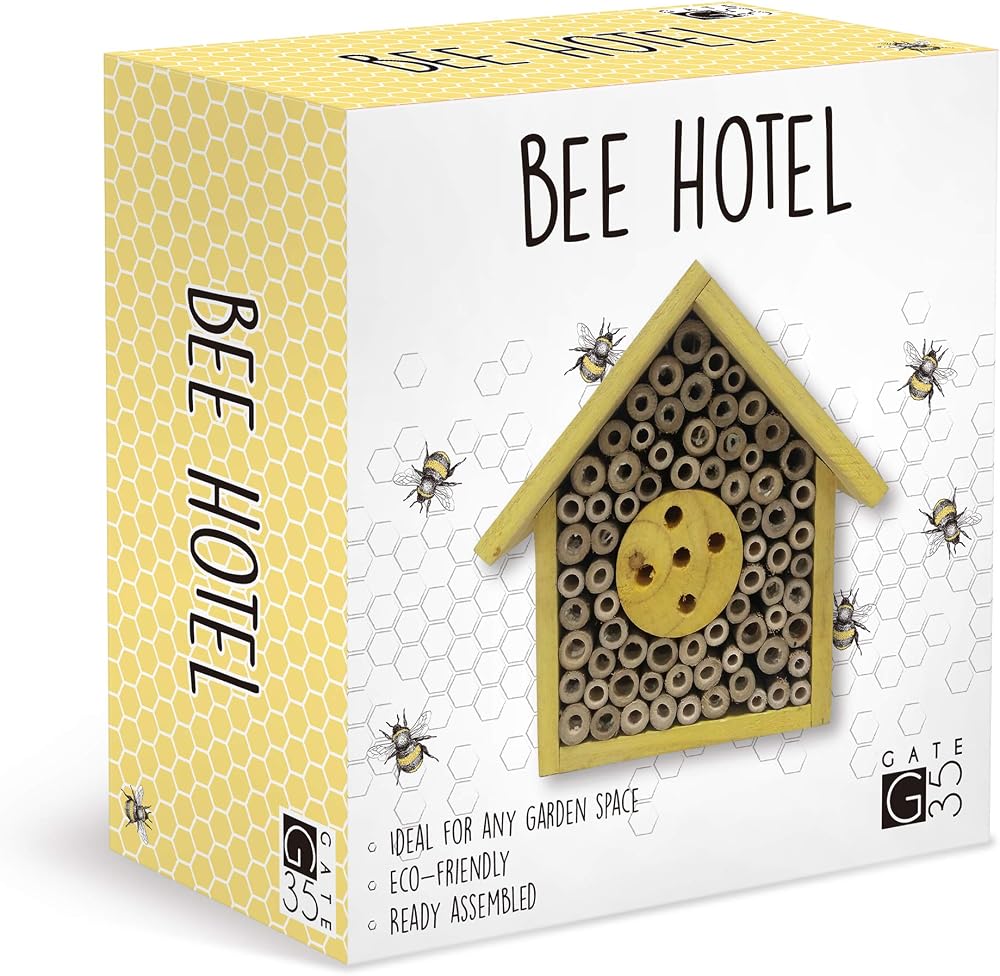 Gate 35 Eco-Friendly Bee House Hotel - Insect Nest Box for Gardens